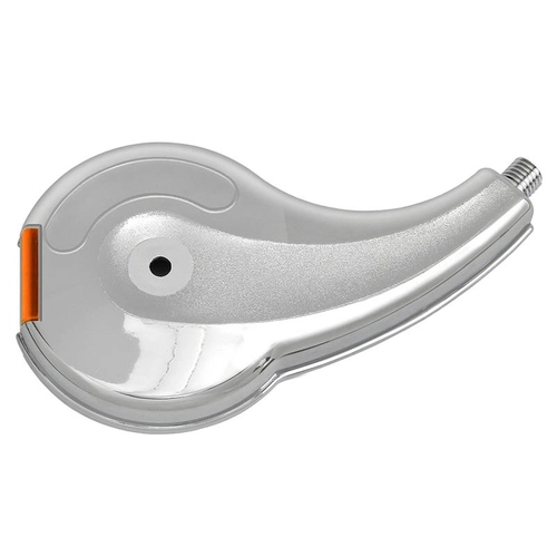 CALOTA PLÁSTICA CROMADA PARA RODOAR DO LADO DIREITO DE MODELO CURVO COM REFLETIVO MENOR LARANJA (004 UN.) - RODO79-D