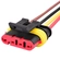 CONECTOR ELÉTRICO FÊMEA DE 4 VIAS DO FAROL DO IVECO (004 UN.) - CONE66