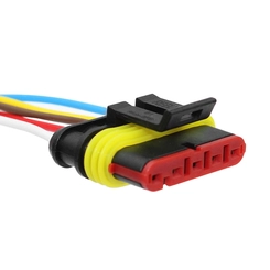 CONECTOR ELÉTRICO DE 5 VIAS PARA LANTERNAS TRASEIRAS DAS CARRETAS RANDON E GUERRA - CONE52H
