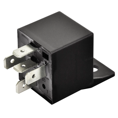 RELÊ AUXILIAR REVERSO UNIVERSAL COM 5 TERMINAIS E SUPORTE DE 24V E 40/10A DO MERCEDES BENZ VOLVO E SCANIA (005 UN.) - RELE33-I