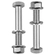 KITS DE PARAFUSO DA BASE DE FIXAÇÃO DO TUBO DO SUPORTE DO PARA-LAMA DO VOLVO - KITS152