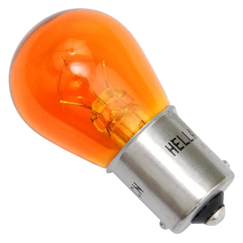 LÂMPADA DE 24V MODELO 13496 / 1141 AMARELA COM FILAMENTO REFORÇADO DE 21W ORIGINAL HELLA (010 UN.) - LAMP13A