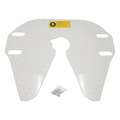PROTETOR DE QUINTA RODA MODELO JSK37C DA JOST COM KIT DE FIXAÇÃO DE FURAÇÃO FABBOF BRANCO - PROT20F-BR