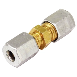 UNIÃO DE COMPRESSÃO RETA COM ANILHA E SEM INSERT DE METAL DE 6MM - CONE04C