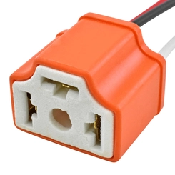 SOQUETE DE CERÂMICA PARA LÂMPADA H4 COM FIO DE 1.5MM² - SOQU02B
