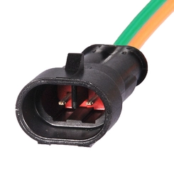 CONECTOR ELÉTRICO MACHO SELADO DE 2 VIAS DE LANTERNA COM FIO DE 2,5MM² - CONE127B