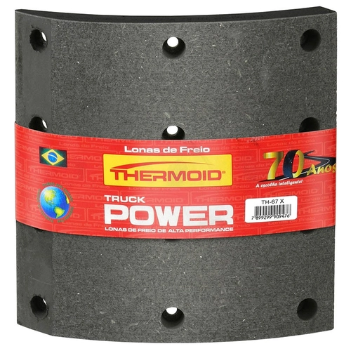 LONA DE FREIO PRIMEIRA MEDIDA DIANTEIRA E TRASEIRA DO SCANIA E TRASEIRA DAS CARRETAS DE 203X195MM TRUCK POWER - TH/67X-TPOWER