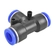 UNIÃO INSTANTÂNEA "TE" DE PLÁSTICO DE 12MM (010 UN.) - RODO63C