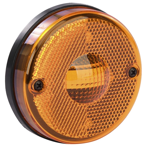 LANTERNA LATERAL AMARELA FLEXÍVEL DE LED SEM SUPORTE E CONECTOR MODELO "T" - LANT166-AM-LED