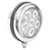 FAROL AUXILIAR DE 80MM UNIVERSAL COM 06 LEDS LUZ BRANCA E FIO DE 2 VIAS REDONDO CROMADO - FARO96