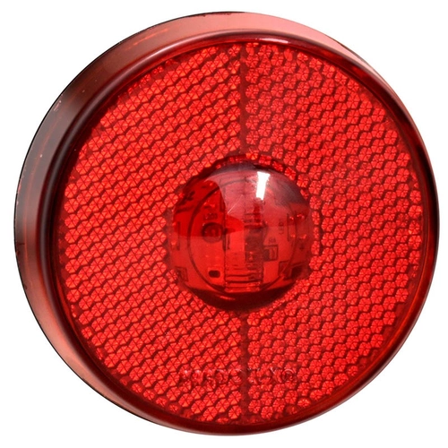 LANTERNA LATERAL VERMELHA FLEXÍVEL UNIVERSAL DAS CARRETAS SEM SUPORTE COM FIO DE 2 VIAS DE LED BIVOLT - LANT207-VM-LED