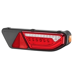 LANTERNA TRASEIRA COMPLETA DA RODOLINEA E RODOTECNICA DE LED COM DIRECIONAL E CONECTOR DE 5 VIAS DO LADO DIREITO - LANT178A-D