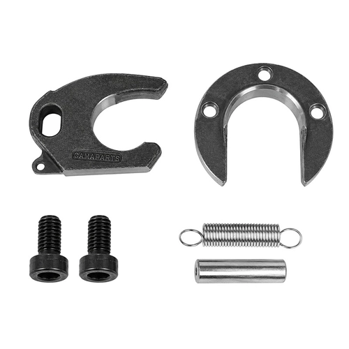 KIT PARCIAL DO CONJUNTO DE TRAVAMENTO DA QUINTA RODA MAXION COM DISCO DE 3 FUROS SEM FURO PARA LUBRIFICAÇÃO E GRAXEIRA - KITS155