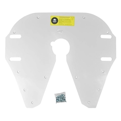 PROTETOR DE QUINTA RODA MODELO JSK37CX DA JOST COM KIT DE FIXAÇÃO DE FURAÇÃO FABBOF BRANCO - PROT24F-BR