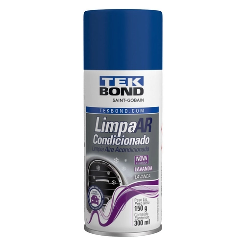 HIGIENIZADOR DO AR CONDICIONADO TEK BOND DE AROMA DE LAVANDA DE 300ML COM 150 GRAMAS - HIGI08-I