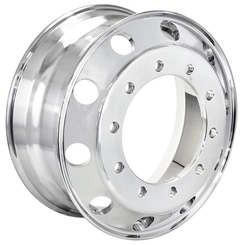 RODA DE ALUMÍNIO FORJADO SEM CÂMARA A DISCO DE 8.25X22.5 DE VENTILAÇÃO REDONDA PARA PNEU 295 - RODA01L-AL-I