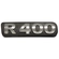 EMBLEMA DE POTÊNCIA R400 DA GRADE FRONTAL DO SCANIA CROMADO - EMBL52