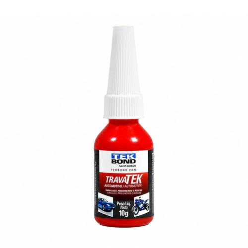 TRAVA PARAFUSO VERMELHO TRAVATEK DE TORQUE ALTO COM 10 GRAMAS - TRAV50A-I